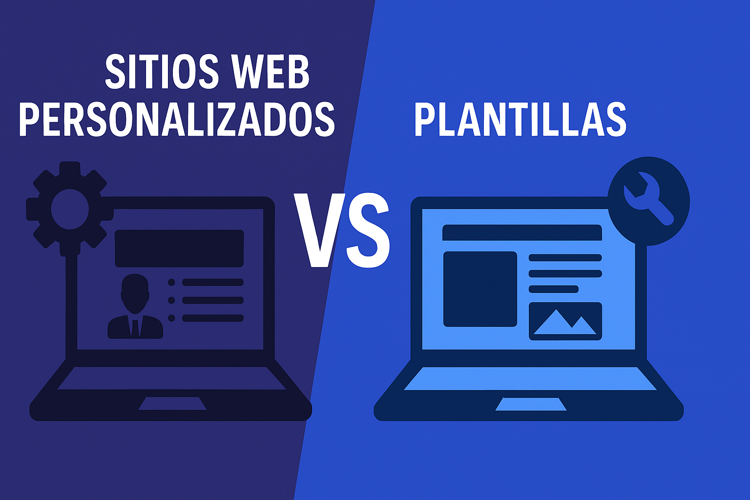 Sitios web personalizados vs plantillas